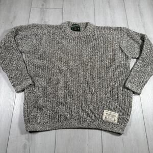 Abercrombie Fitch The Big Sweater Large Chunky Knit Adirondack Trail 90s Vintage